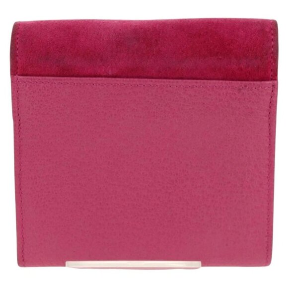 GUCCI Bamboo Wallet Suede Pink Gold 035 0959 1861 0 Auth yk20042V - Picture 2 of 16